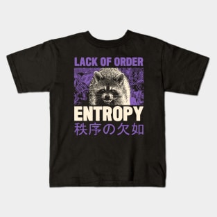 Entropy Raccoon Kids T-Shirt